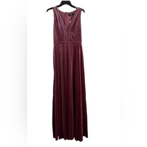 Lulu's Velvet Maxi Dress in Mauve